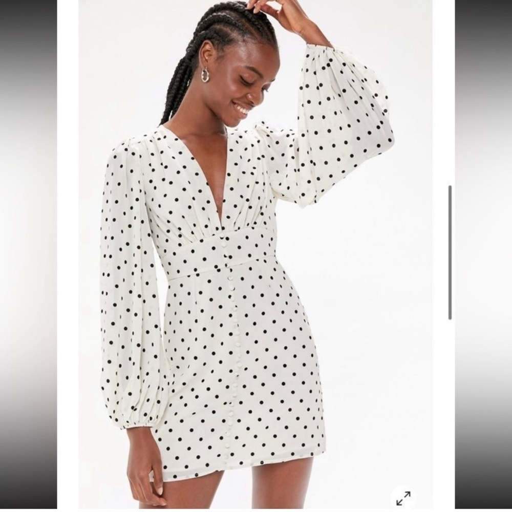 Urban Outfitters Willow Polka Dot Mini Longsleeve